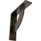 Ekena Millwork Bulwark Steel Bracket, Antiqued Pale Gold 2"W x 8"D x 8"H BKTM02X08X08BUAPG - alternate 1